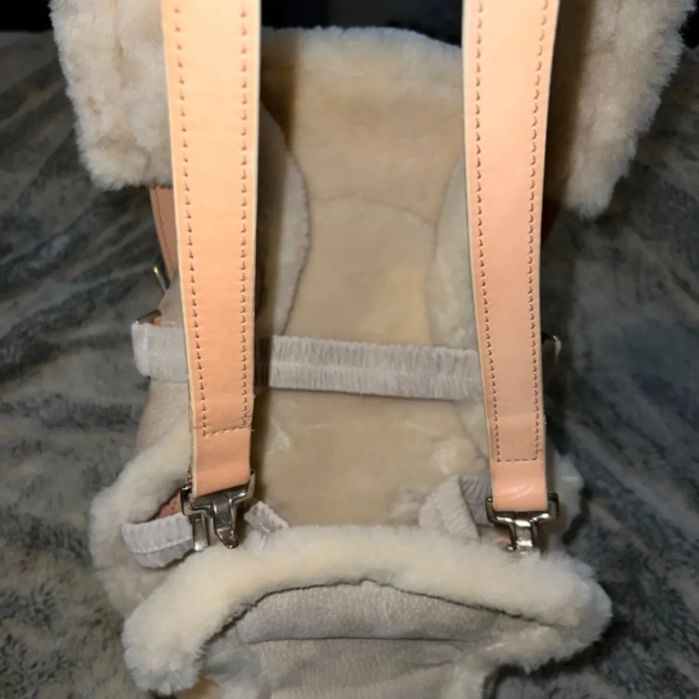 Bill Amberg Studio "Papoose" Leather Sheepskin Sherpa NEW - Picture 6 of 8